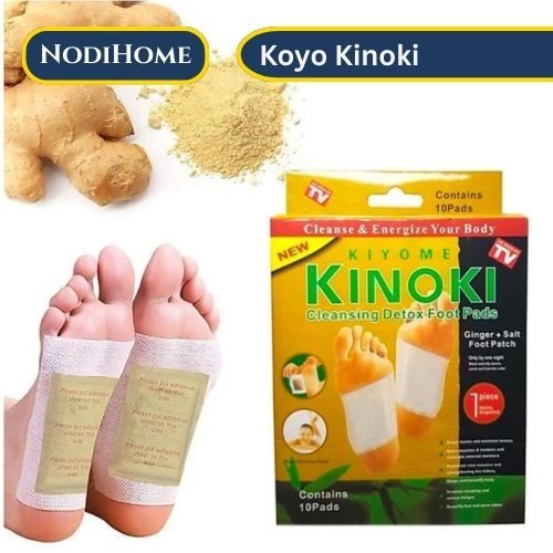 KOYO KAKI KINOKI GOLD DETOX FOOT PATCH PADS KOYOK PENYERAP RACUN ALAT OBAT BUANG RACUN - Elinestore