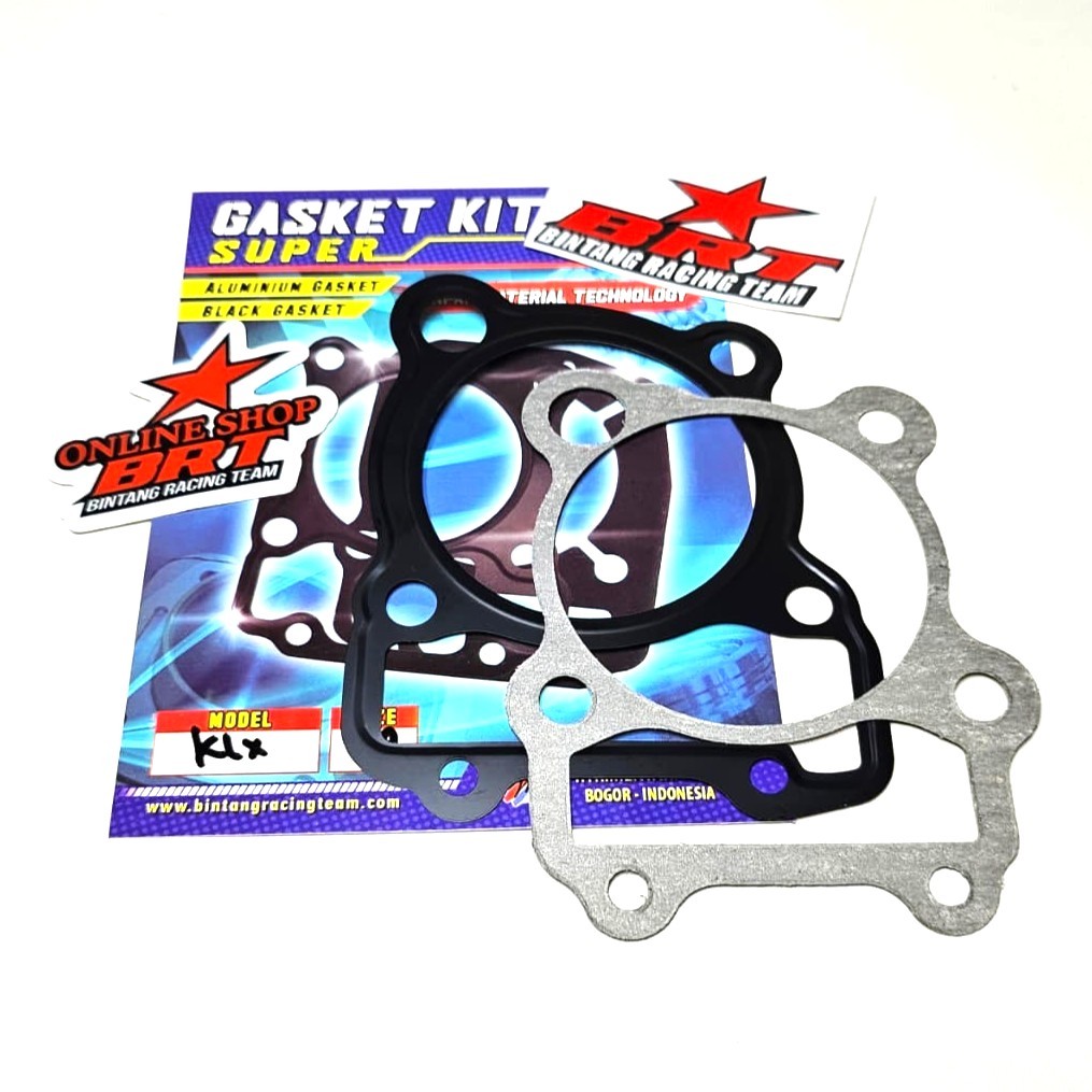 GASKET BRT PAKING BLOK & HEAD 63 66 68 mm KLX D TRACKER PACKING ATAS BAWAH BRT 66mm 68mm KLX 140 KLX