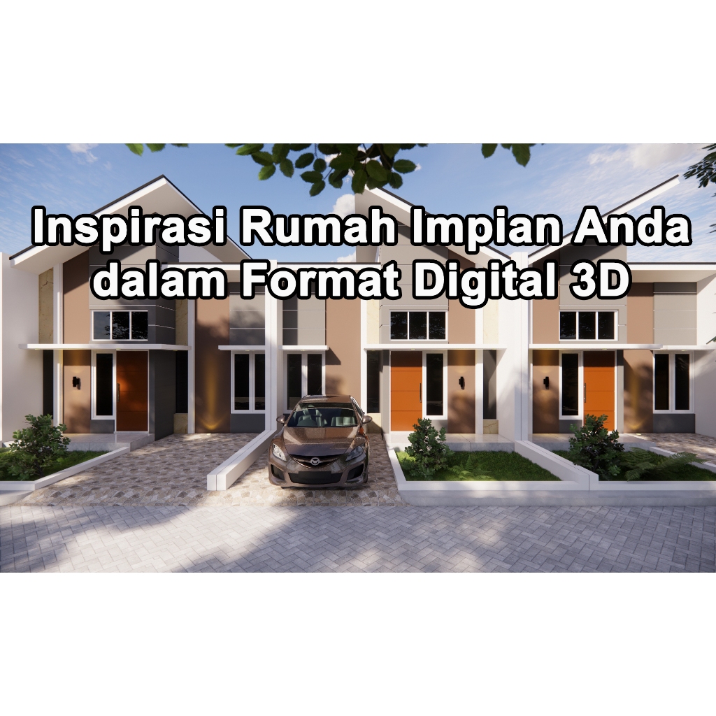 Desain Rumah 3D File Eksterior | File SketchUp SKP DWG OBJ