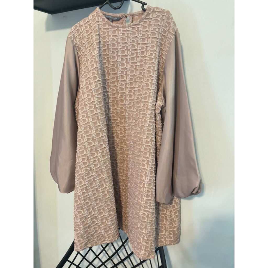 Monogram texture blouse