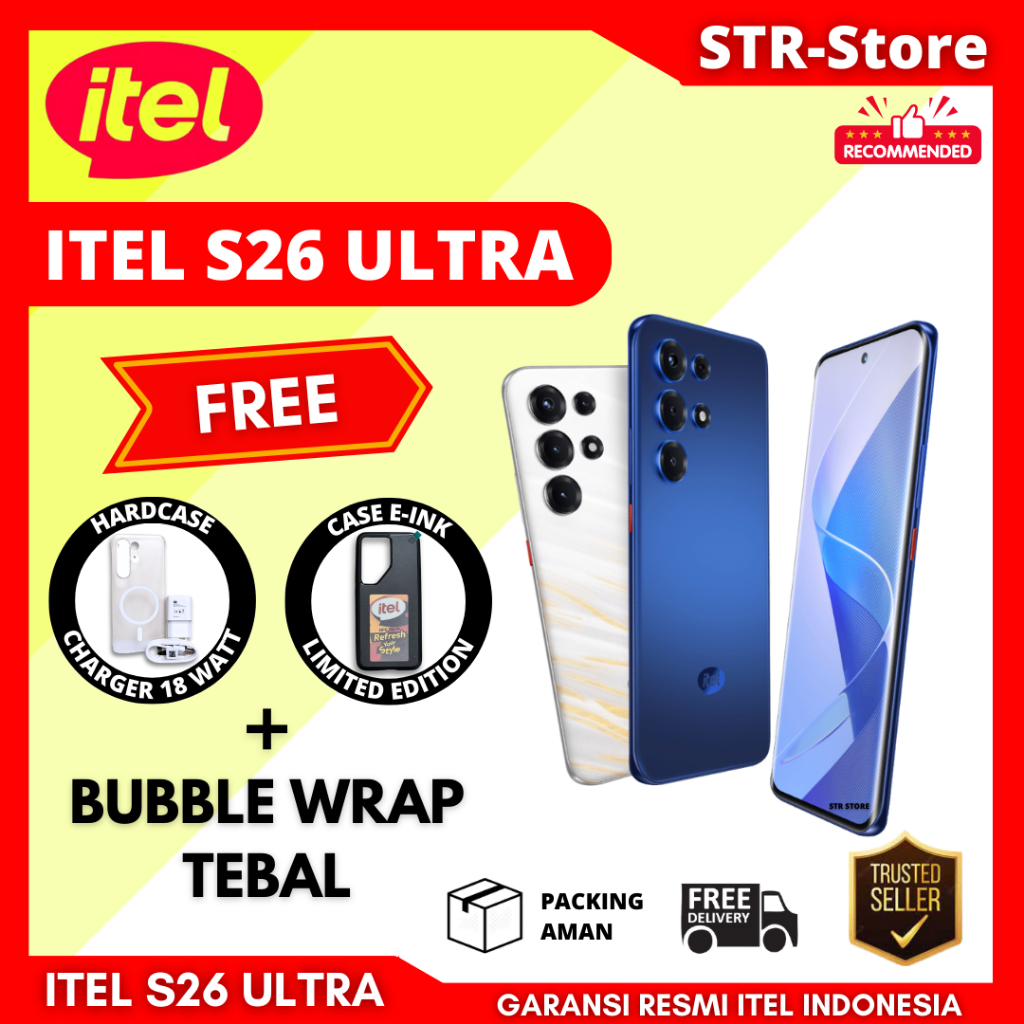 ITEL S26 ULTRA 8/256 GB SMARTPHONE GARANSI RESMI ITEL RAM 8 + 8 GB - ITEL S26 ULTRA