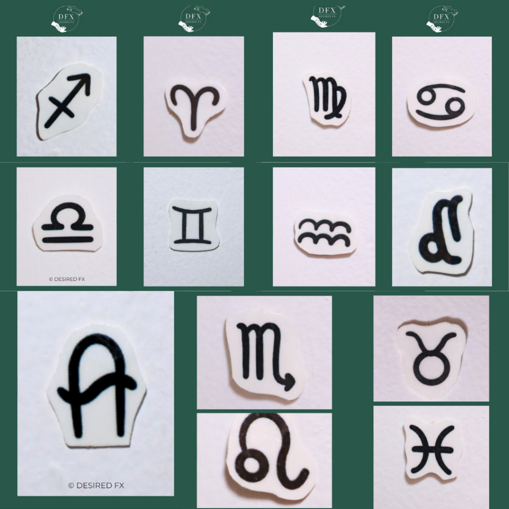 [PRODUK LOKAL] BUNDLING TATO TEMPORER ZODIAC | ZODIAC TATTOO ART  | TATO ART MINIMALIS | TATO ELEGAN