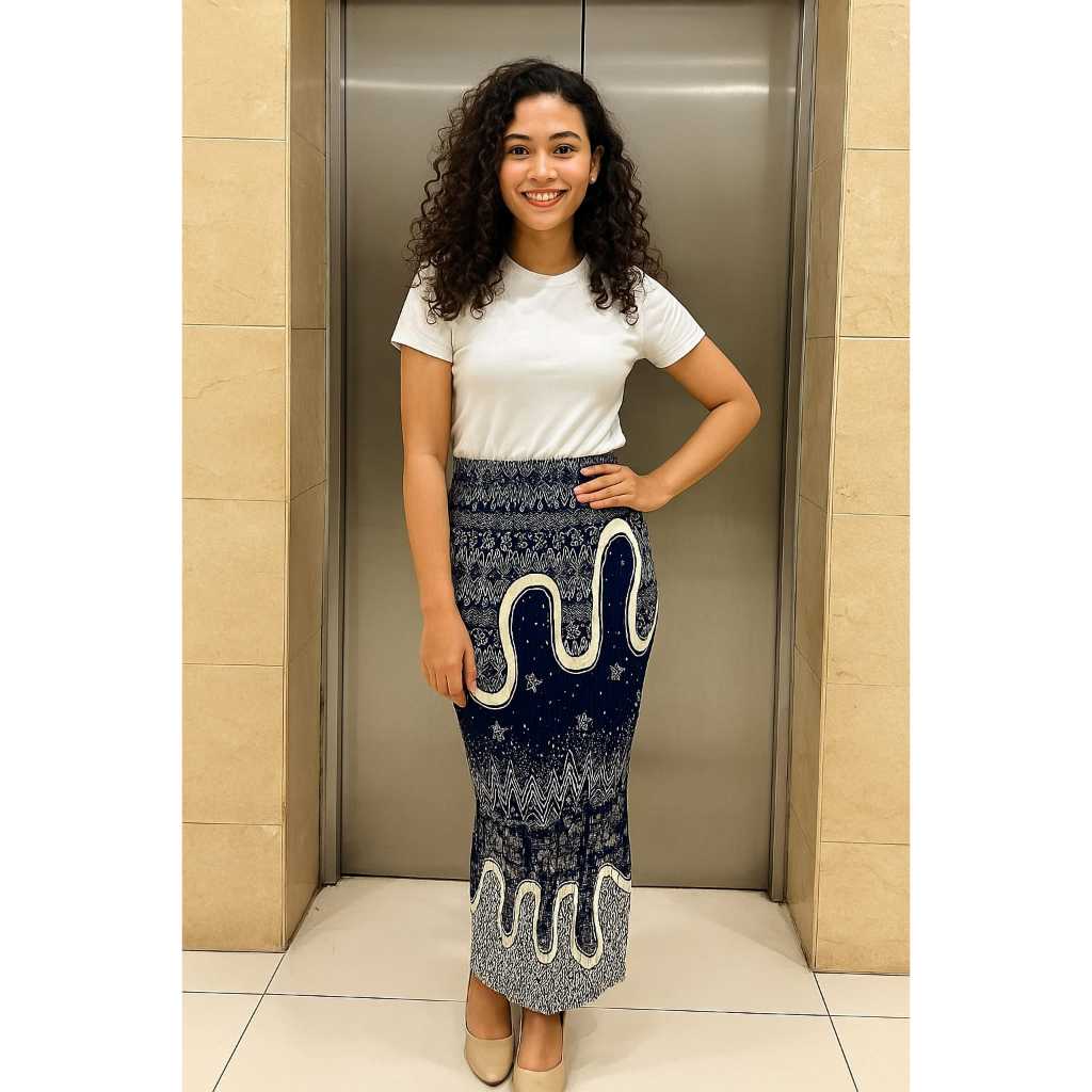 Rok Batik Plisket Allsize muat Xxl