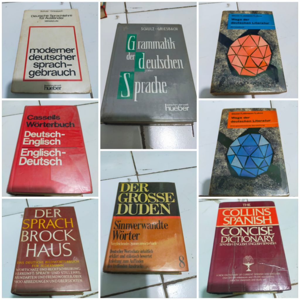 ORI GRAMMATIK DER DEUTSCHEN SPRACH / DER GROSSE DUDEN  8 / DER SPRACH BROCK HAUS / CASSELLS WORTERBU