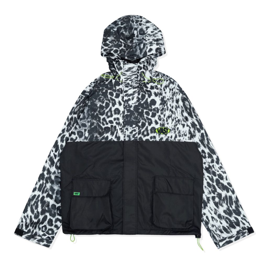 Vast Anorak Jacket – Embroidery Logo - VJO-07 – Pattern Black Leopard