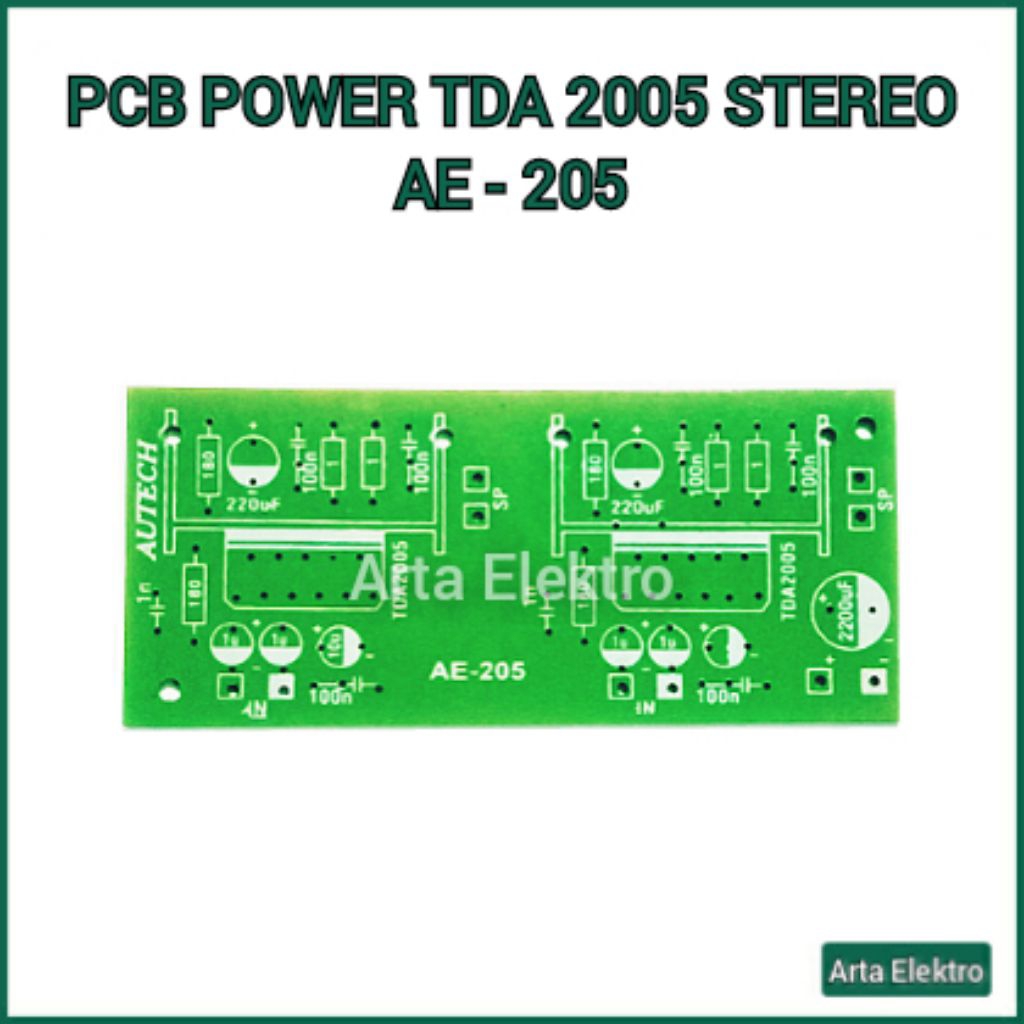PCB POWER TDA 2005 STEREO AE 205