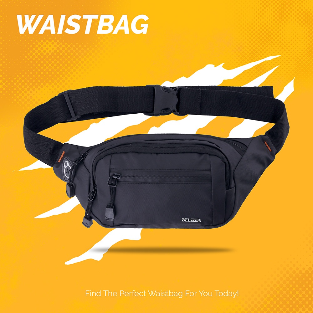 LEVIN - Tas Waistbag Pria Tas Selempang Pria EG