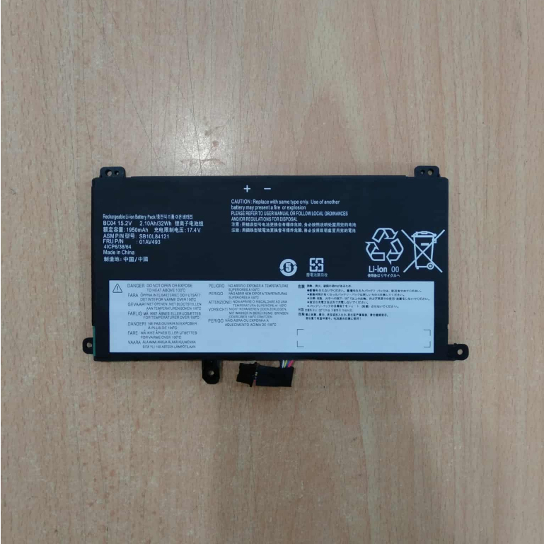 Baterai 01AV493 Lenovo Thinkpad T570 T580 P51S P52S SB10L84121 00UR890 00UR891 00UR892