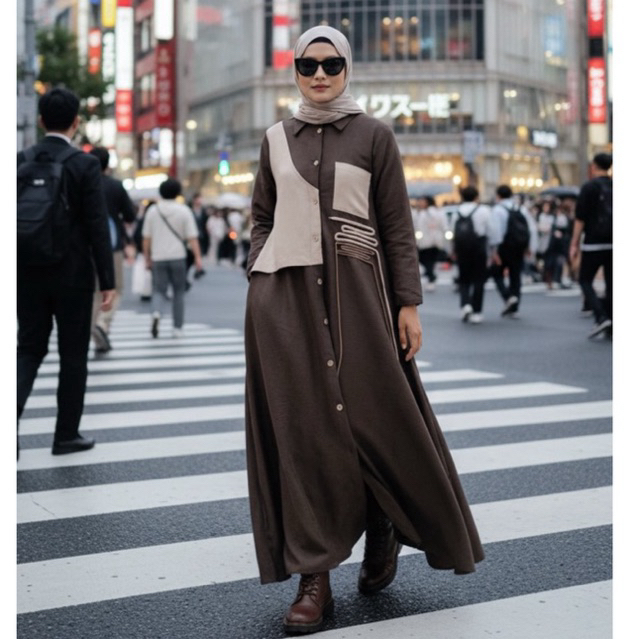 saiyaraa gamis baru symran long outer dress