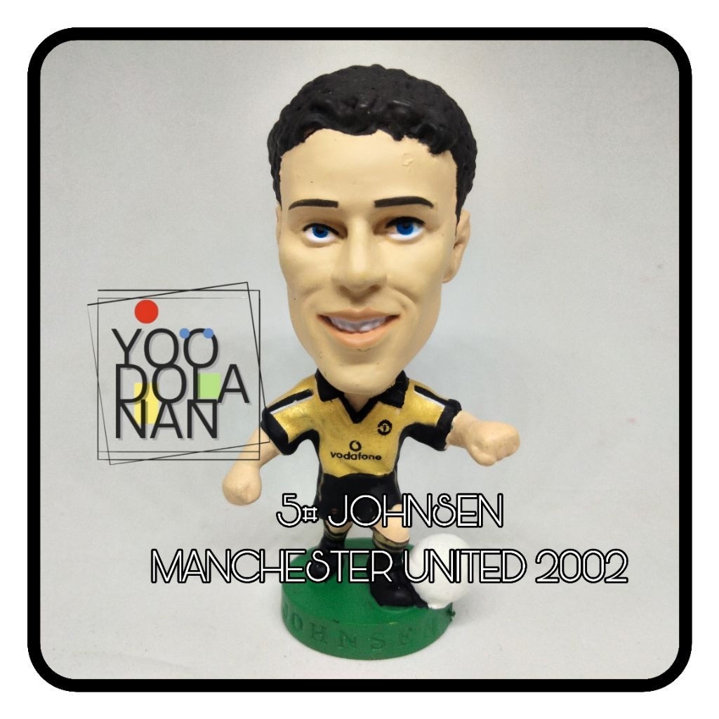 5# JOHNSEN - MANCHESTER UNITED 2002 CORINTHIAN PROSTARS FIGURE PEMAIN BOLA