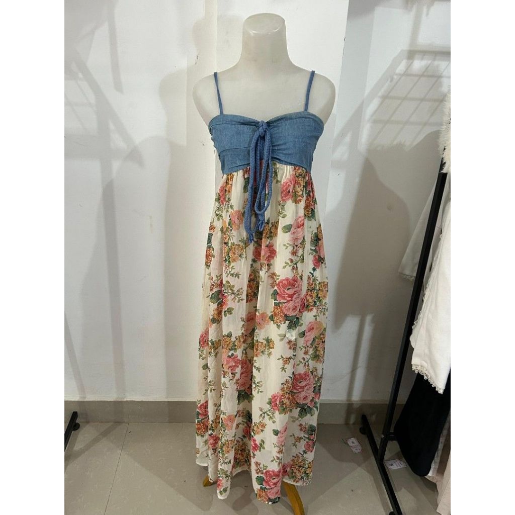 Hudson honey flower long dress