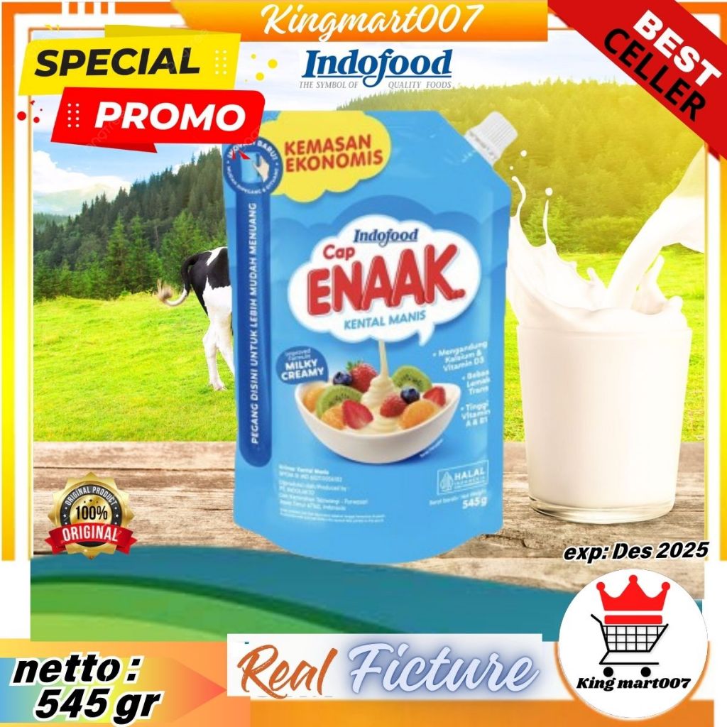 

Kental Manis Putih Pouch CAP ENAK 545 Gram