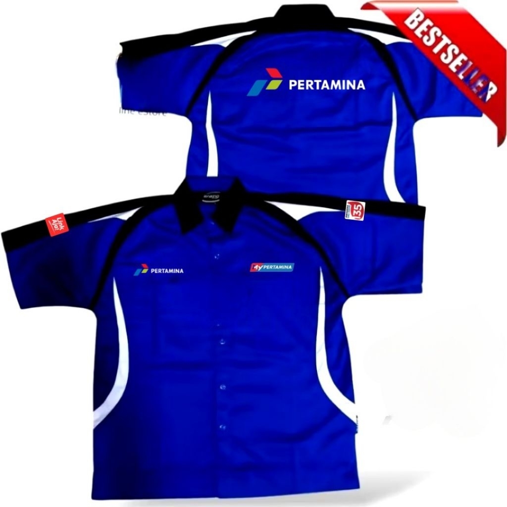 kemeja bordir Pertamina kemeja Pertamina baju Pertamina seragam Pertamina kemeja SPBU Baju SPBU baju