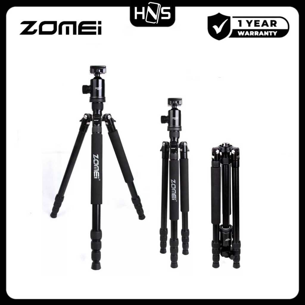 ZOMEI Z818 Professional Tripod Monopod Ball Head for Kamera DSLR Mirrorless Camcorder Tinggi 168cm
