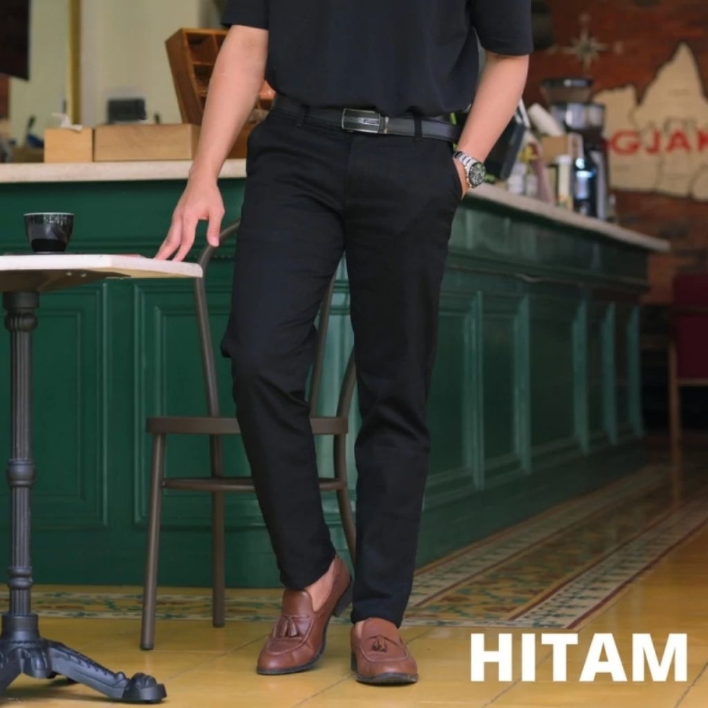 Celana Kain Formal Celana Kain Slimfit Pria Formal Celana Slimfit Kantor Celana Kain Hitam Celana