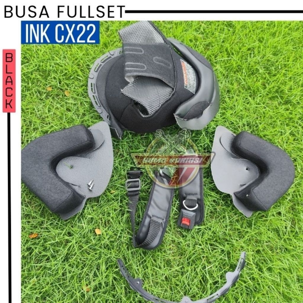 Busa helm INK CX22 / Spon daleman helm ink cx22 Fullset Dan Tali Helm ink cx22