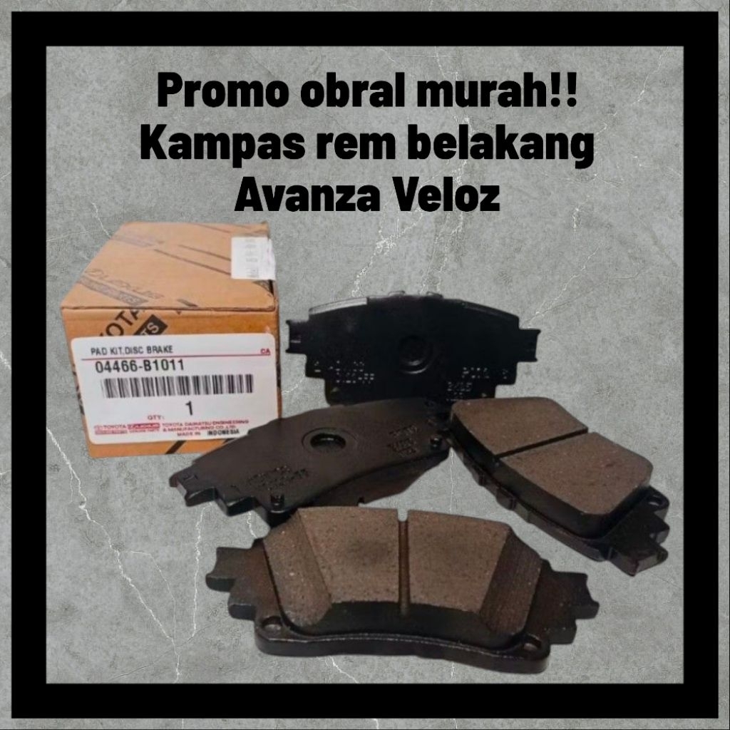 promo obral kampas rem belakang Avanza Veloz / kampas rem belakang  Toyota Avanza veloz