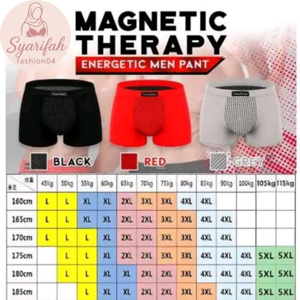 VCUN KCIN VCUNKCIN celana dalam boxer kesehatan vitalitas pria lon magnetic