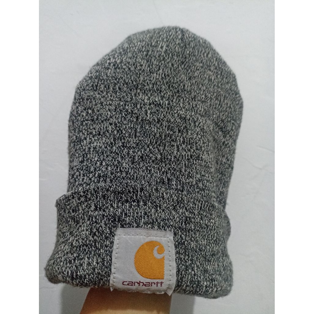 preloved topi kupluk beanie hat carhartt oreo free size