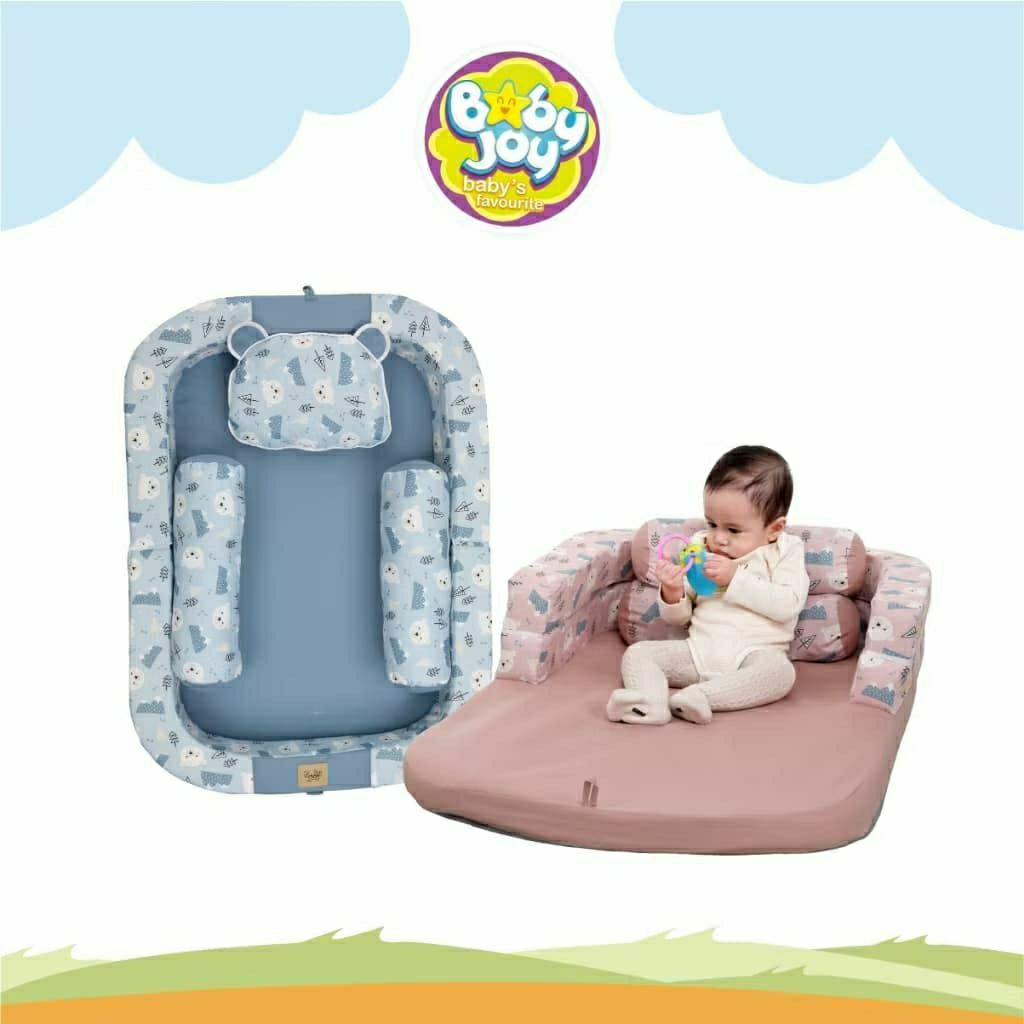 Snobby Kasur Lipat Bumper + Kelambu Dirgha Series / Kasur Lipat Bayi Fluffy Series SBK0591 / Kasur K