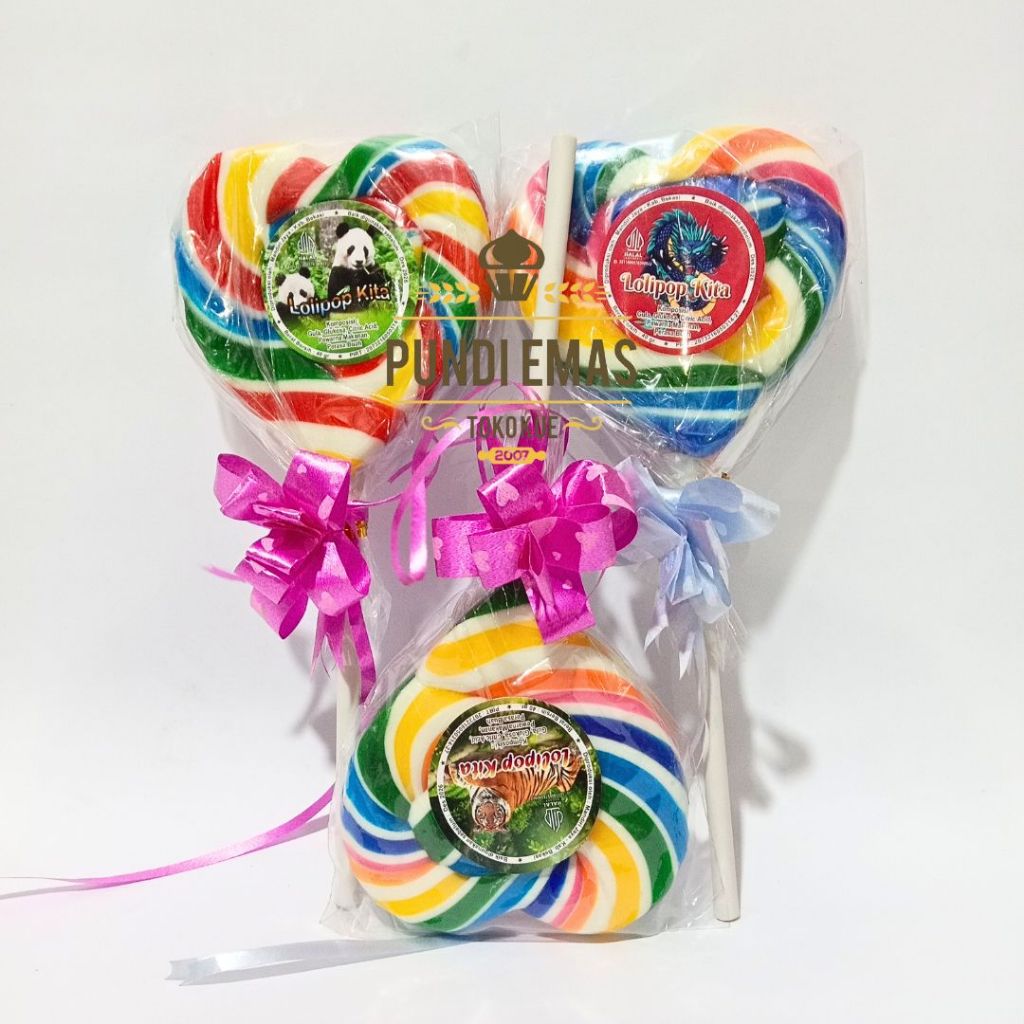 Permen Lolipop Manis Ukuran Kecil Dan Besar
