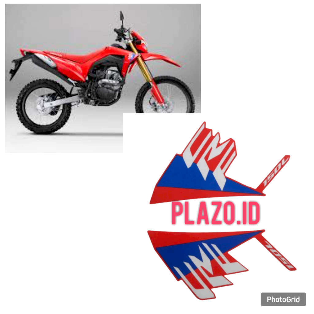 striping motor / stiker motor honda crf 150l 2025 merah
