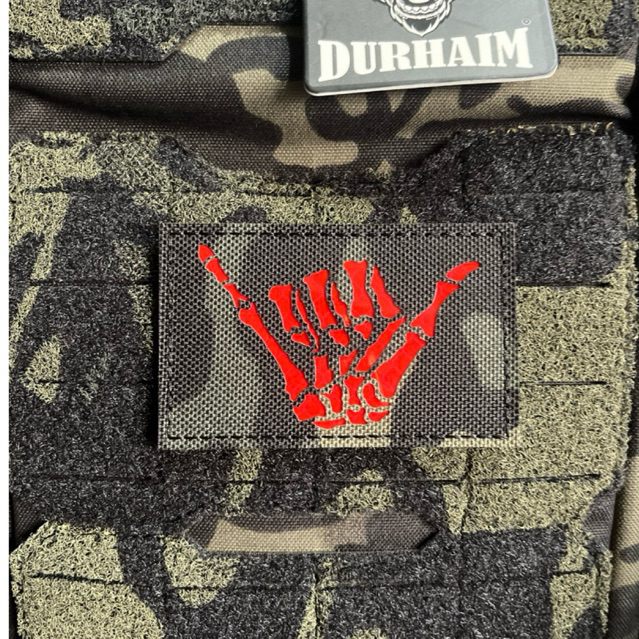 Patch Laser Tactical Skull hand/Patch laser premium