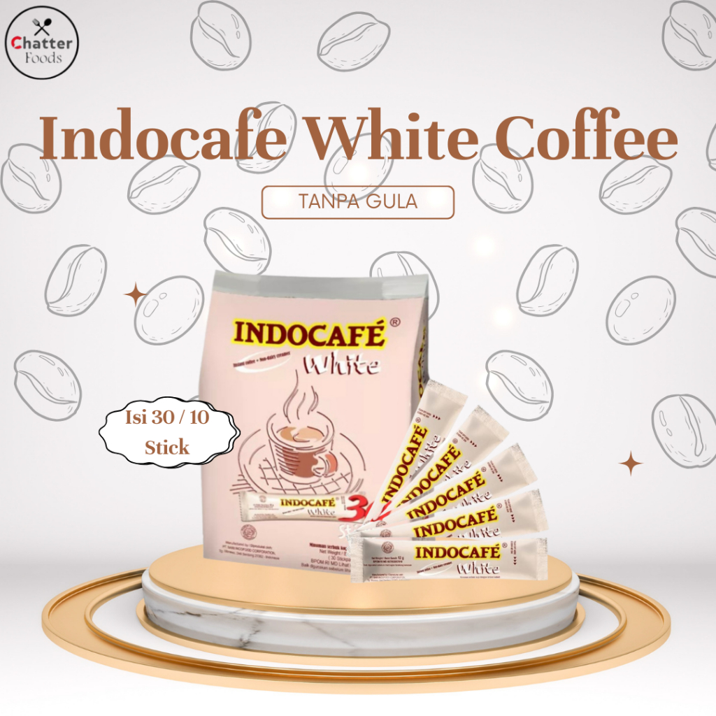 Kopi Instan White Coffee Tanpa Gula 30 Stik