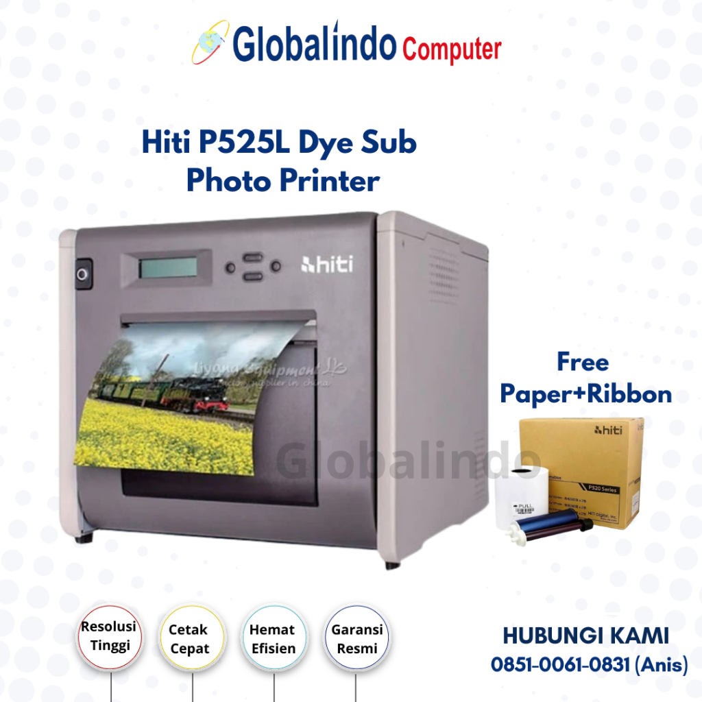 Printer Hiti P525 (Photobooth) Dengan Resolusi 300 Dpi