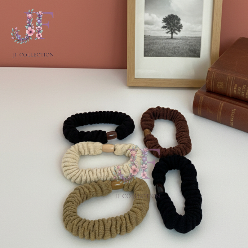 JF- Collection B 033 Ikat Rambut Donat variasi Ulir Korea Cantik