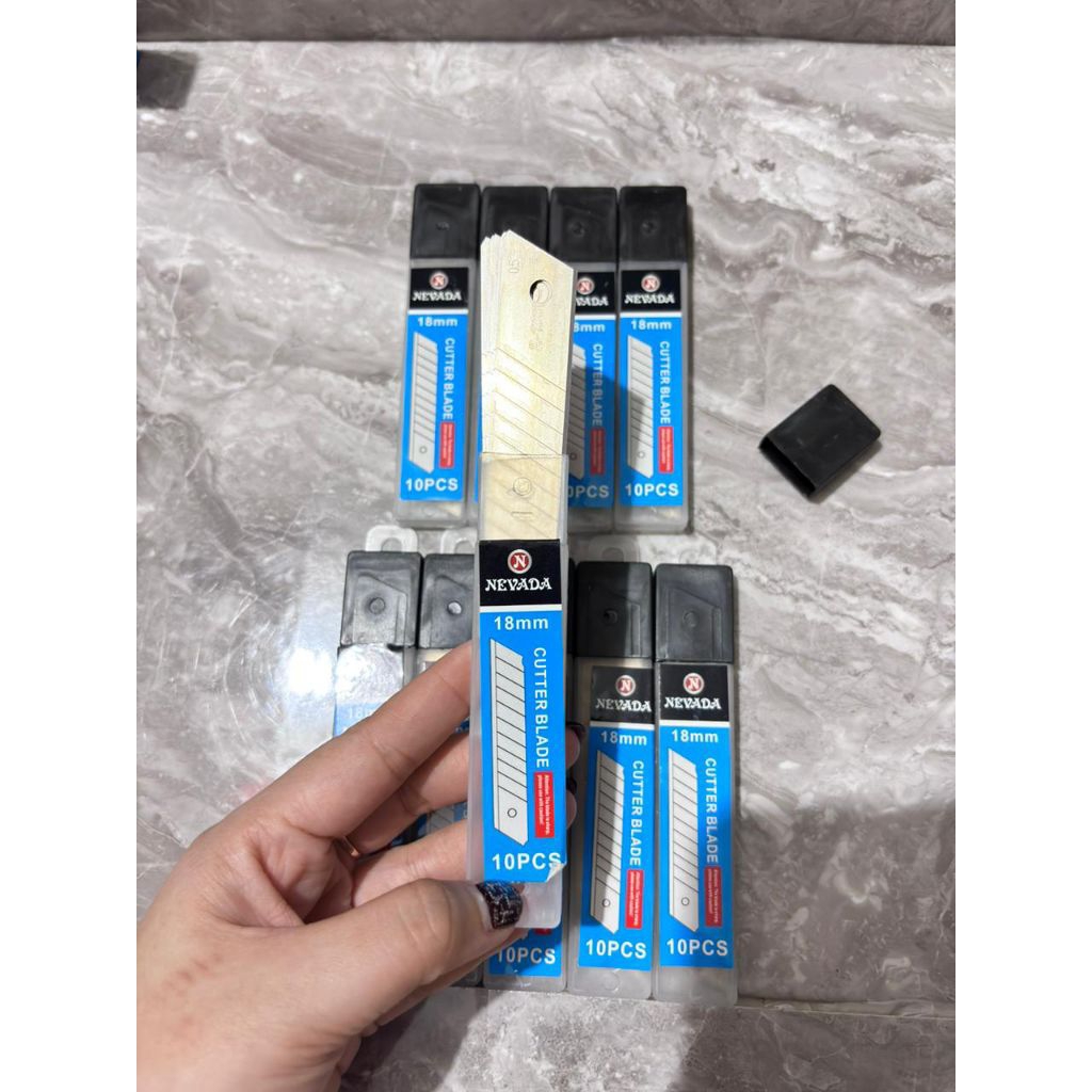 GROSIR (6TUBE / 12 TUBE) ISI PISAU CUTTER 10PCS/TUBE - REFIL CUTTER - MATA PISAU CUTTER - ISI CUTTER