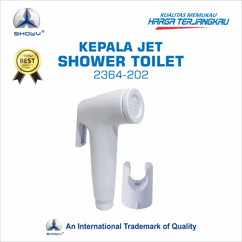 SHOWY Kepala Jet Shower Toilet Putih 2364WH + Bracket
