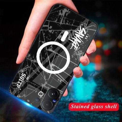 [K02] Softcase Glass Kaca Arylic Compatible Untuk Type Hp Vivo V60 Casing Android Vivo V60 Case Glos