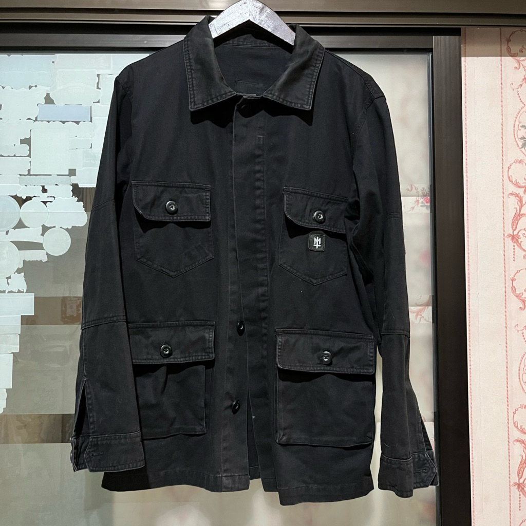 [preloved] jaket hitam maternal disaster - parka - jacket - jaket pria