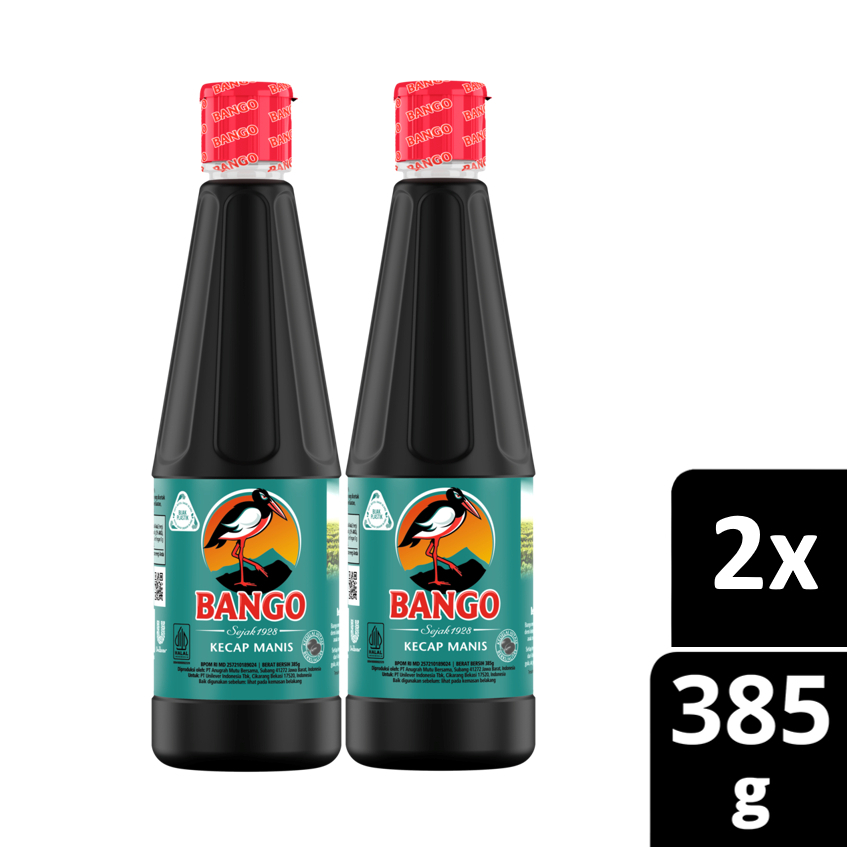 Bango Kecap Manis Botol 385G/Bango Kecap Manis Bango(Kemasan Botol)