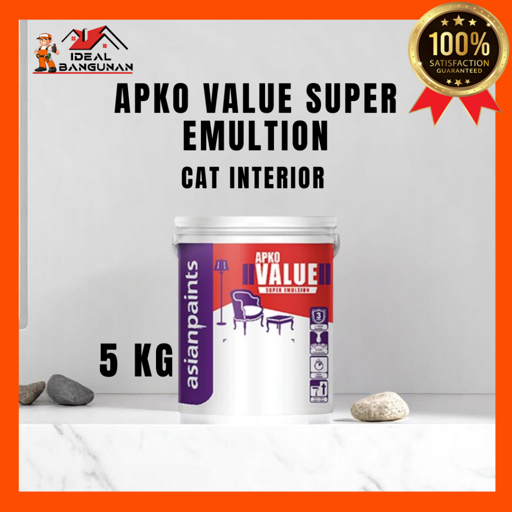 APKO VALUE EMULTION | CAT TEMBOK ASIAN PAINT APKO VALUE | CAT TEMBOK PREMIUM MURAH | CAT TEMBOK BEKU