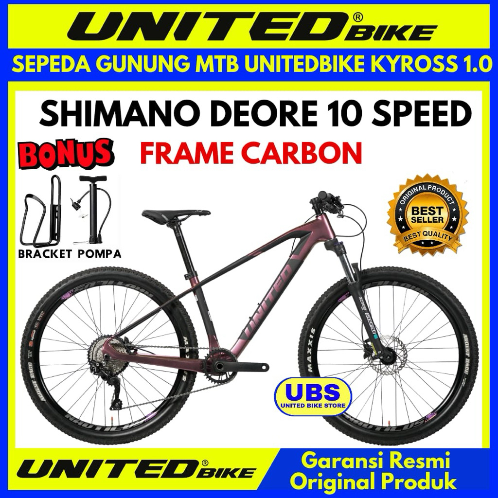 Sepeda Gunung 27.5 MTB United Kyross 1.00 New