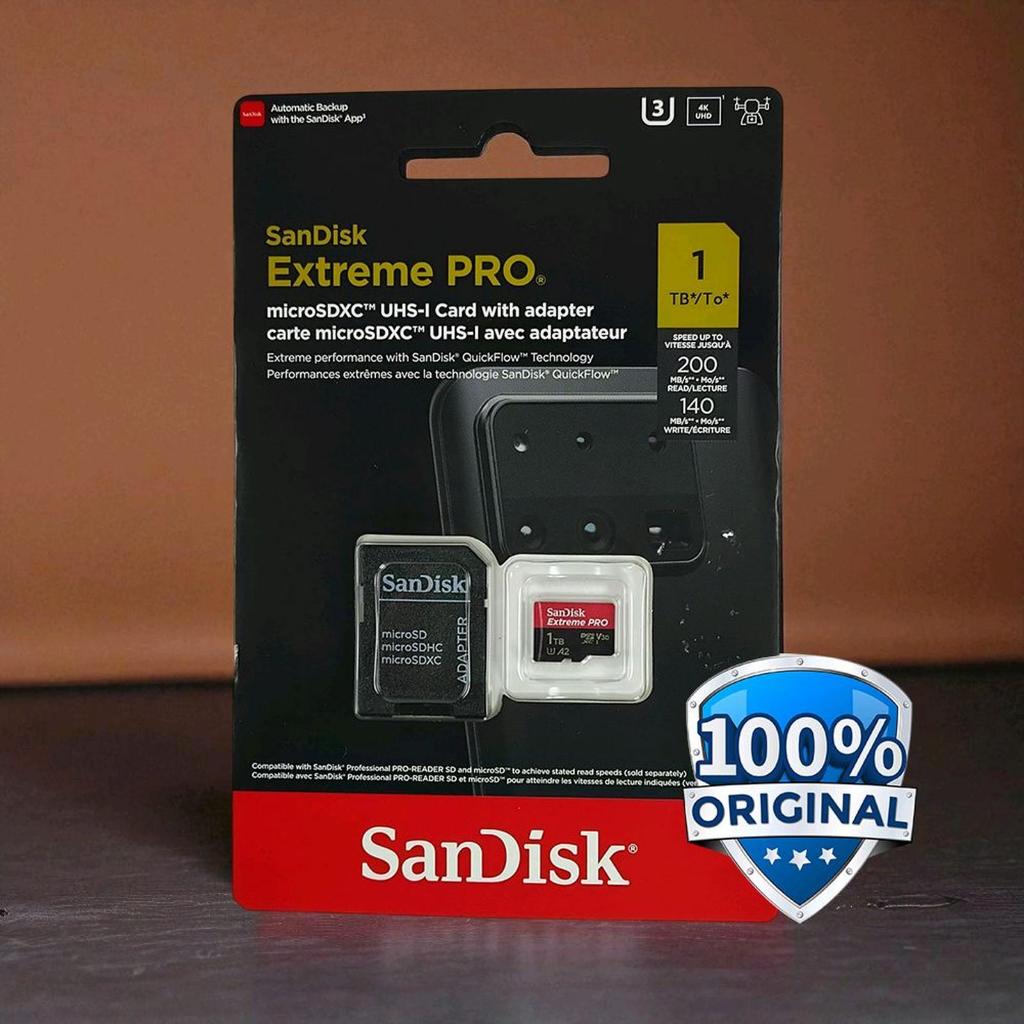 Sandisk Micro SD SDXC 1TB Extreme Pro 200 MB/s 4K 1 TB Memory Card HP
