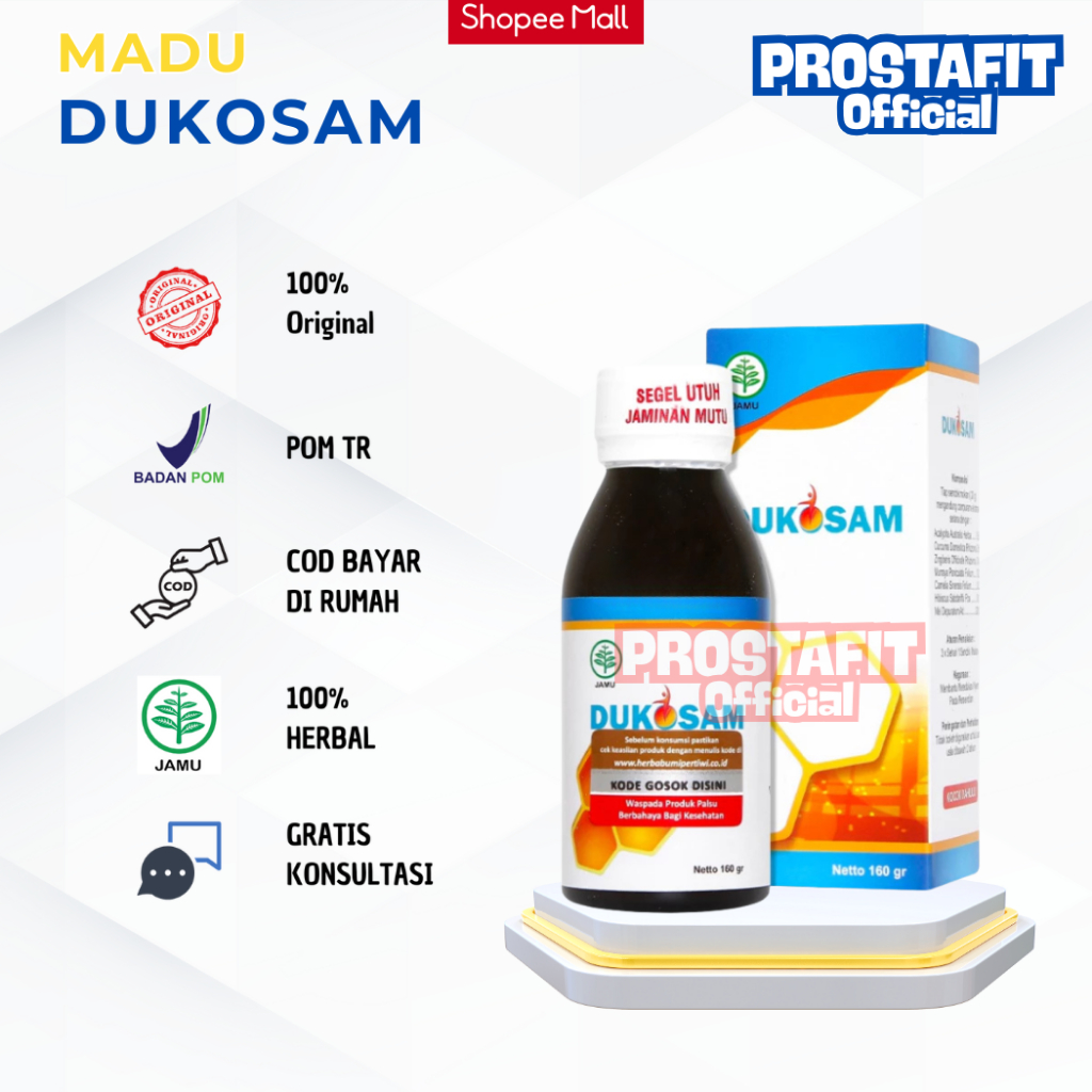 Madu DUKOSAM Herbal Nyeri Sendi Kolesterol Asam Urat Saraf Kejepit Original