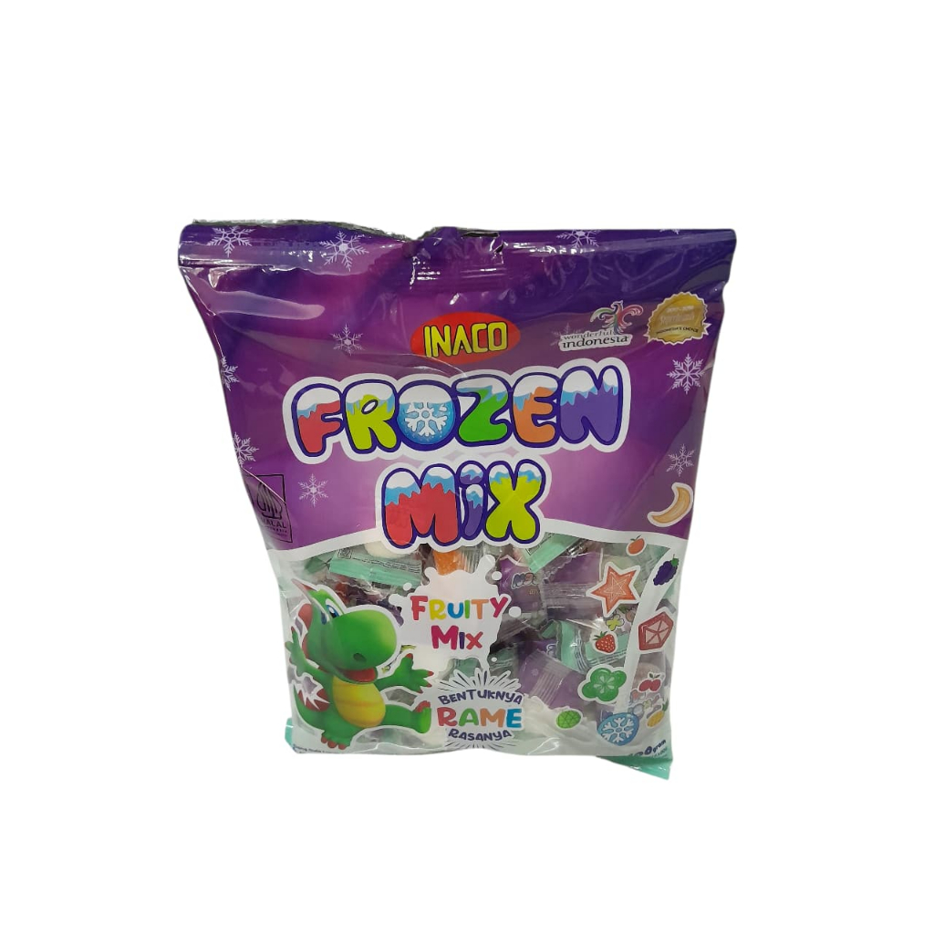 Permen yupi frozen mix inaco fruity puff isi 42+8 Termurah
