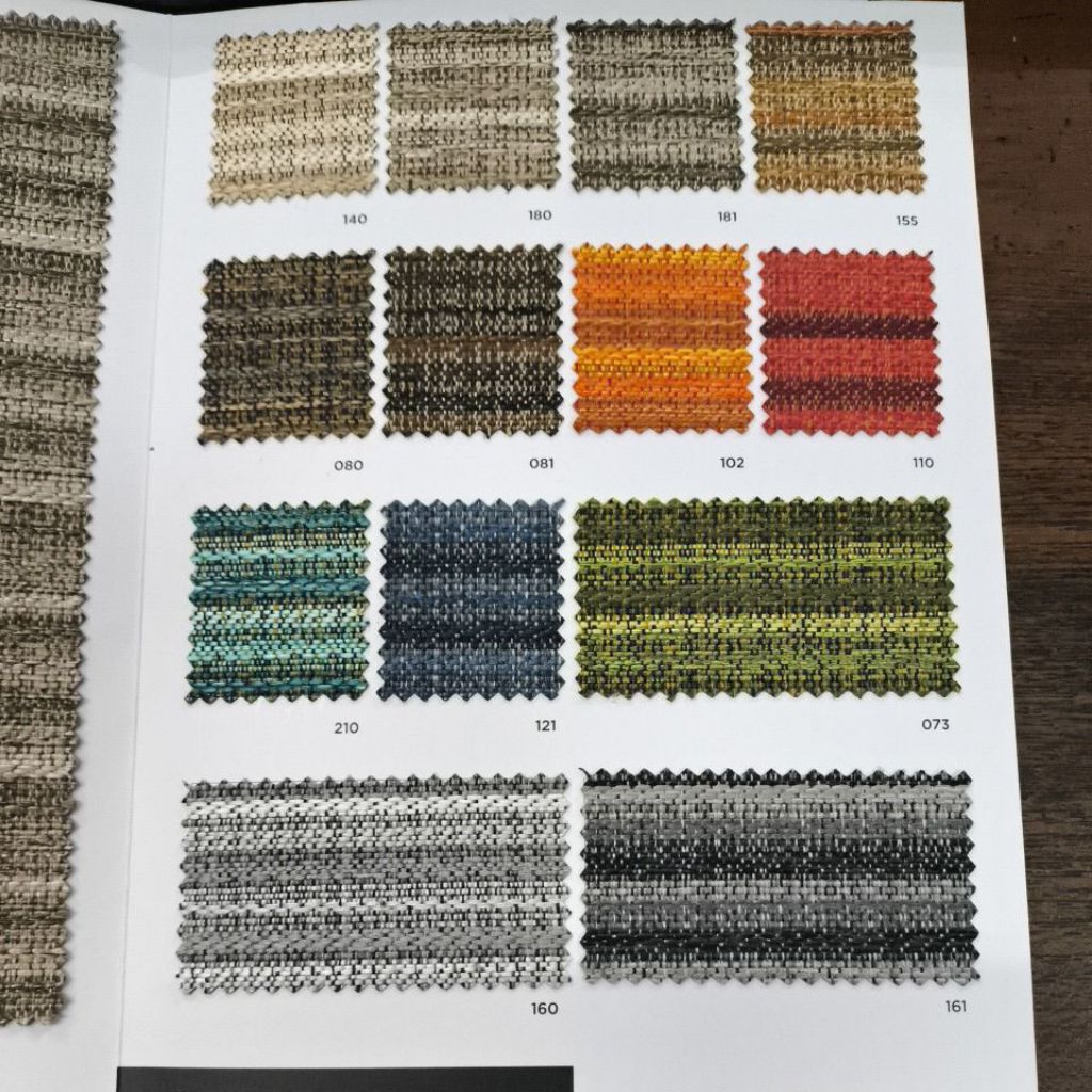 KAIN ATEJA SOFA MEUBEL KURSI FABRIC INTERIOR MOTIF GARIS GRADASI - VERMUCOL