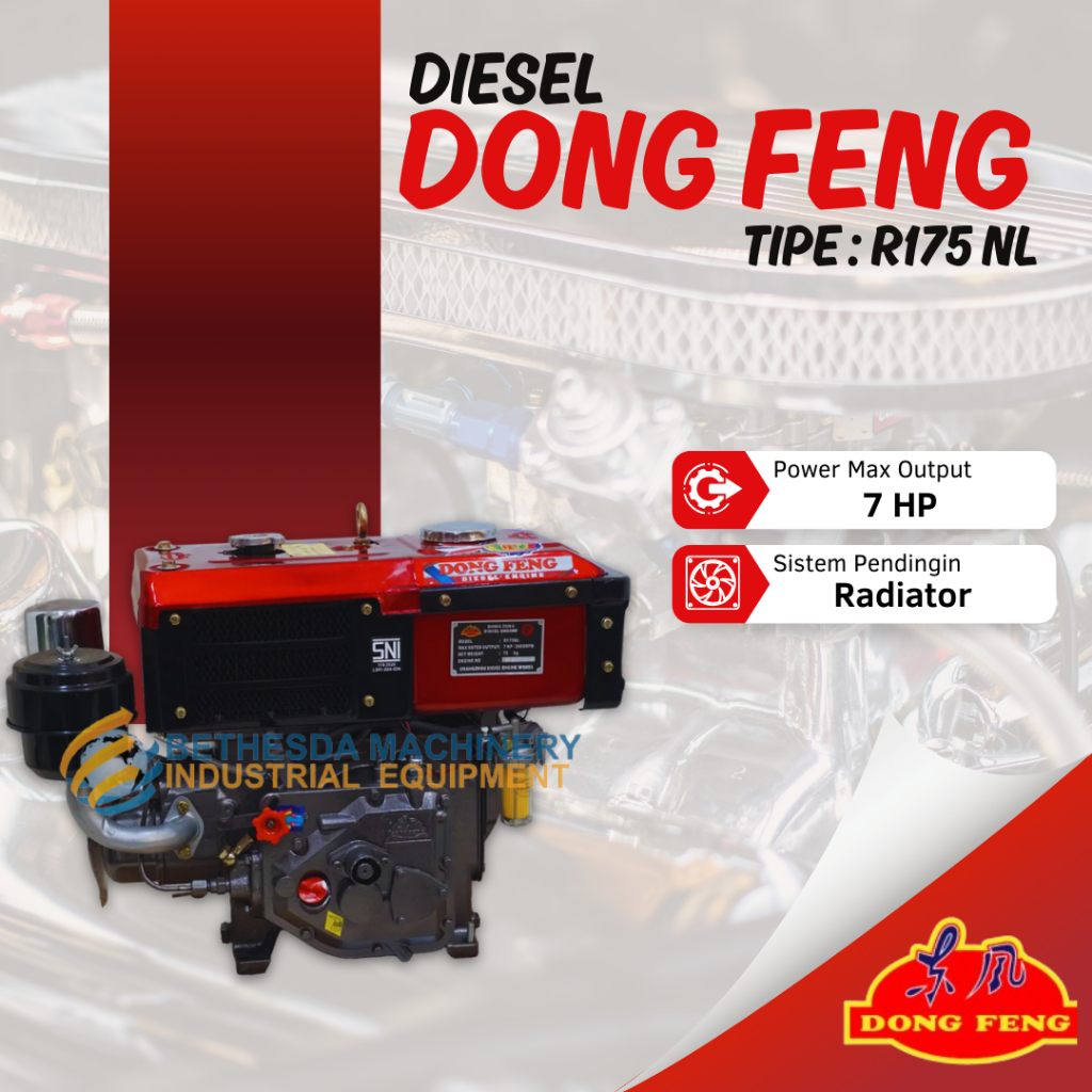 Diesel Dongfeng R175 NL 7PK/Hp Radiator Manual Engkol