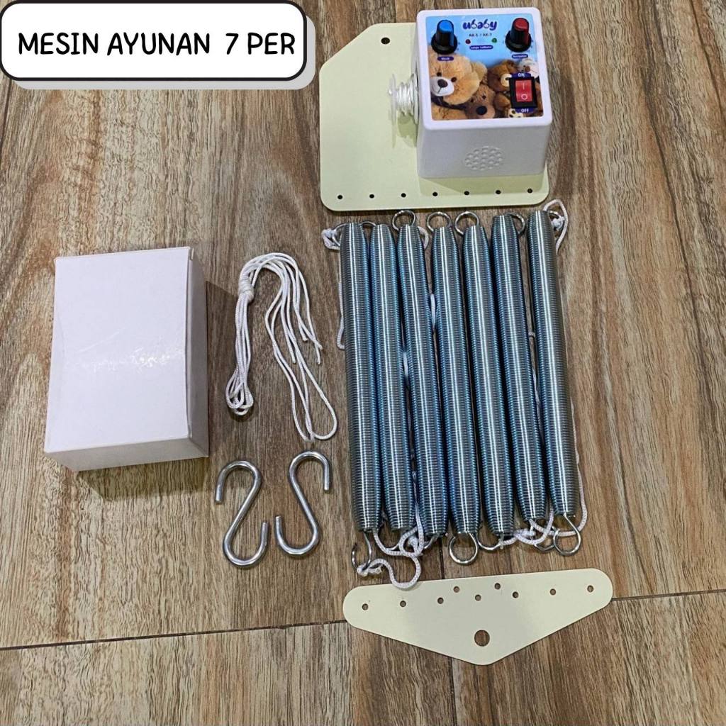 ANEKA BEDSHEET - Ayunan Bayi Elektrik/ Mesin Ayunan Listrik Bayi Otomatis (U Baby 7 per)