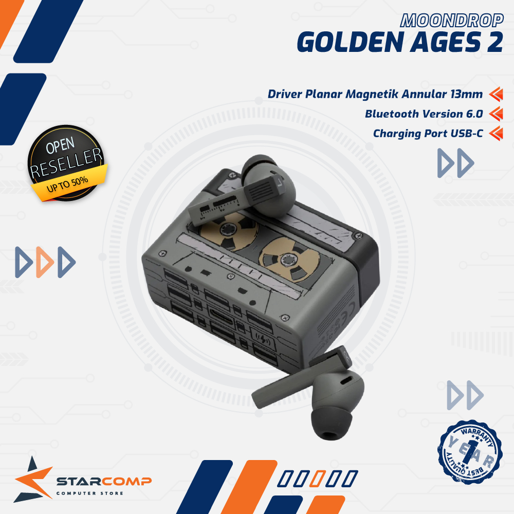 Moondrop Golden Ages 2 TWS Planar Driver Bluetooth