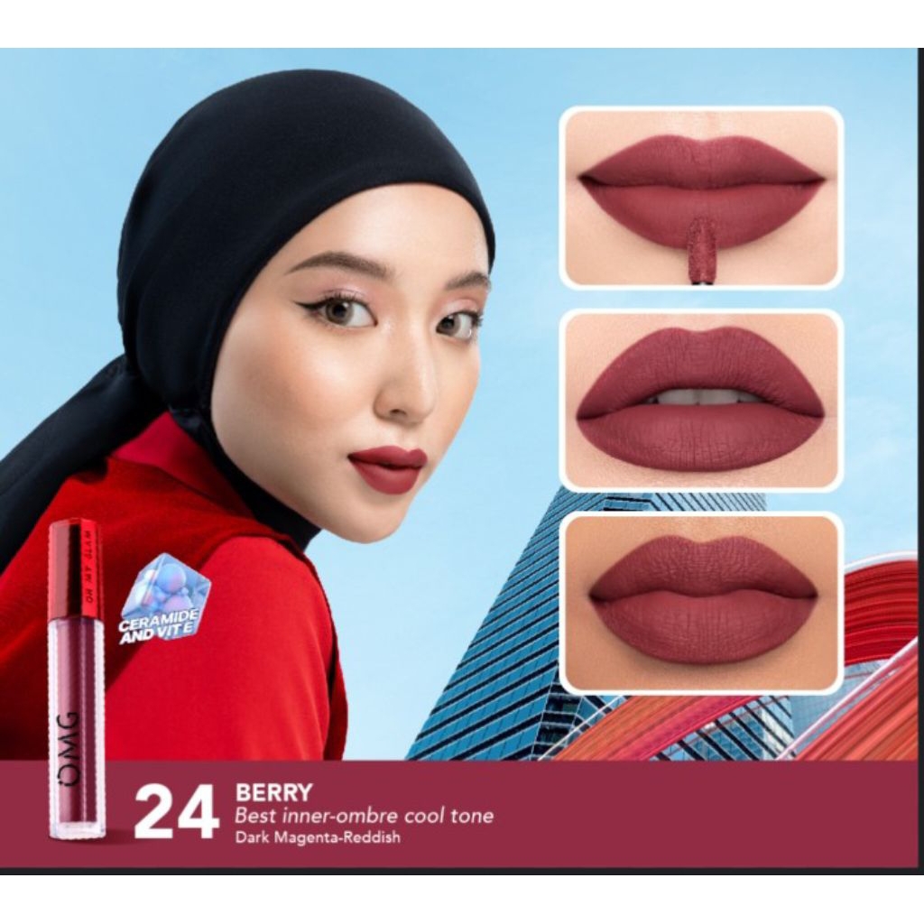 OMG LIP CREAM, LIP CREAM OMG, LIP CREAM OMG NO 24, LIP CREAM ANTI AIR, LIP CREAM TAHAN LAMA, OMG LIP