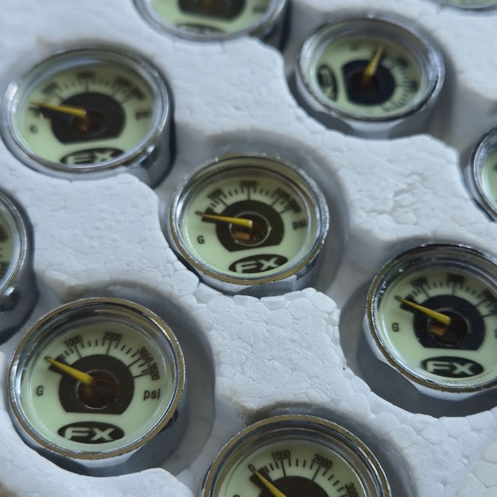 Manometer FX 3500 Psi OD 22 Original 100% | Mano Meter Import Glow In The Dark