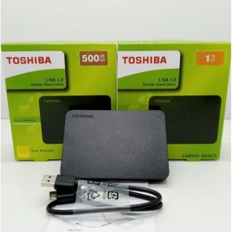 Hardisk External Toshiba 1TB 500gb HDD Hard Disk Eksternal 1 TB 500 gb