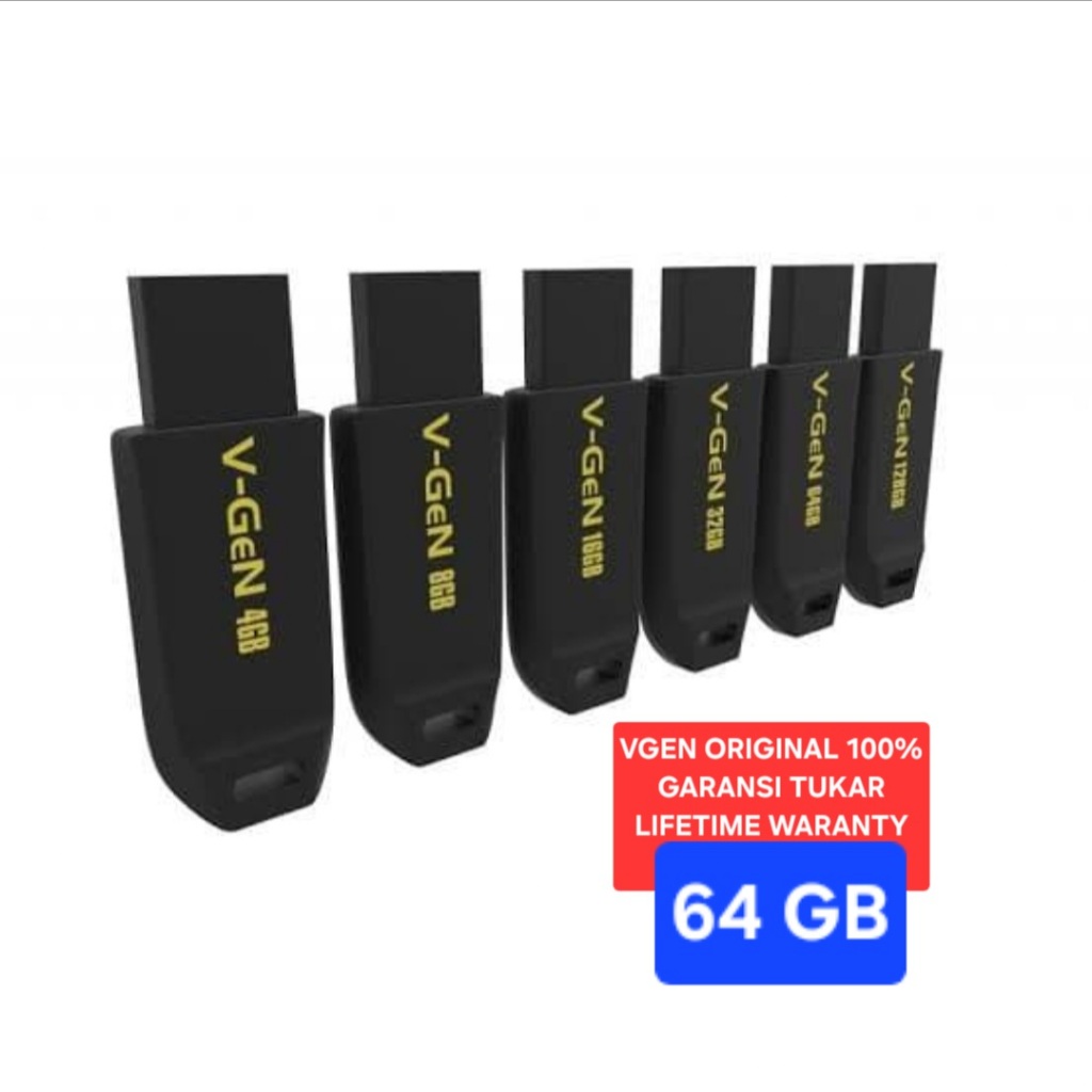 H05 GARANSI TUKAR SEUMUR HIDUP FLASH DISC 64GB 64 GB ORI 100% ASTRO USB DRIVE ASLI VGEN V-GEN  FD ME