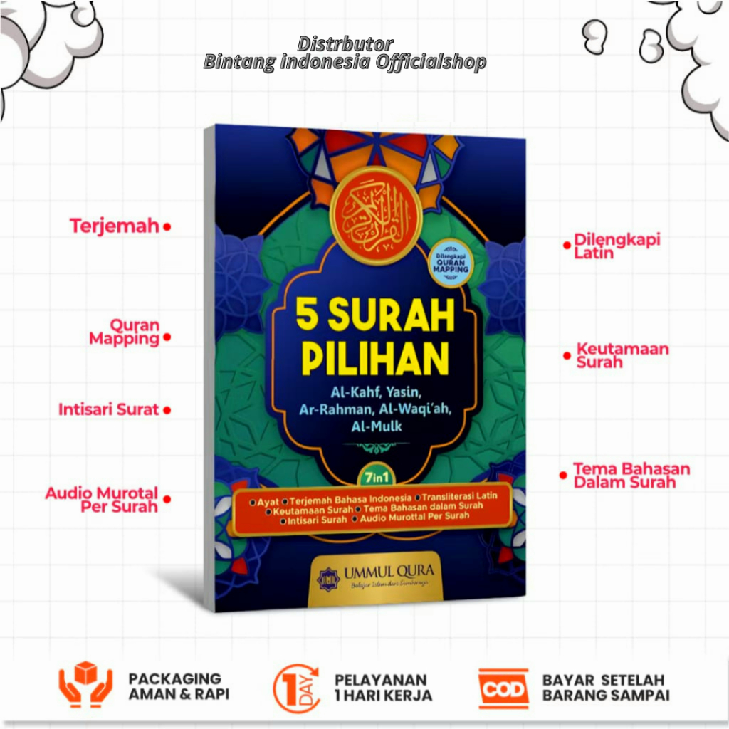 UMMUL - Buku 5 Surah Pilihan – Al-Kahfi, Yasin, Ar-Rahman, Al-Waqi’ah, Al-Mulk + Audio Murottal