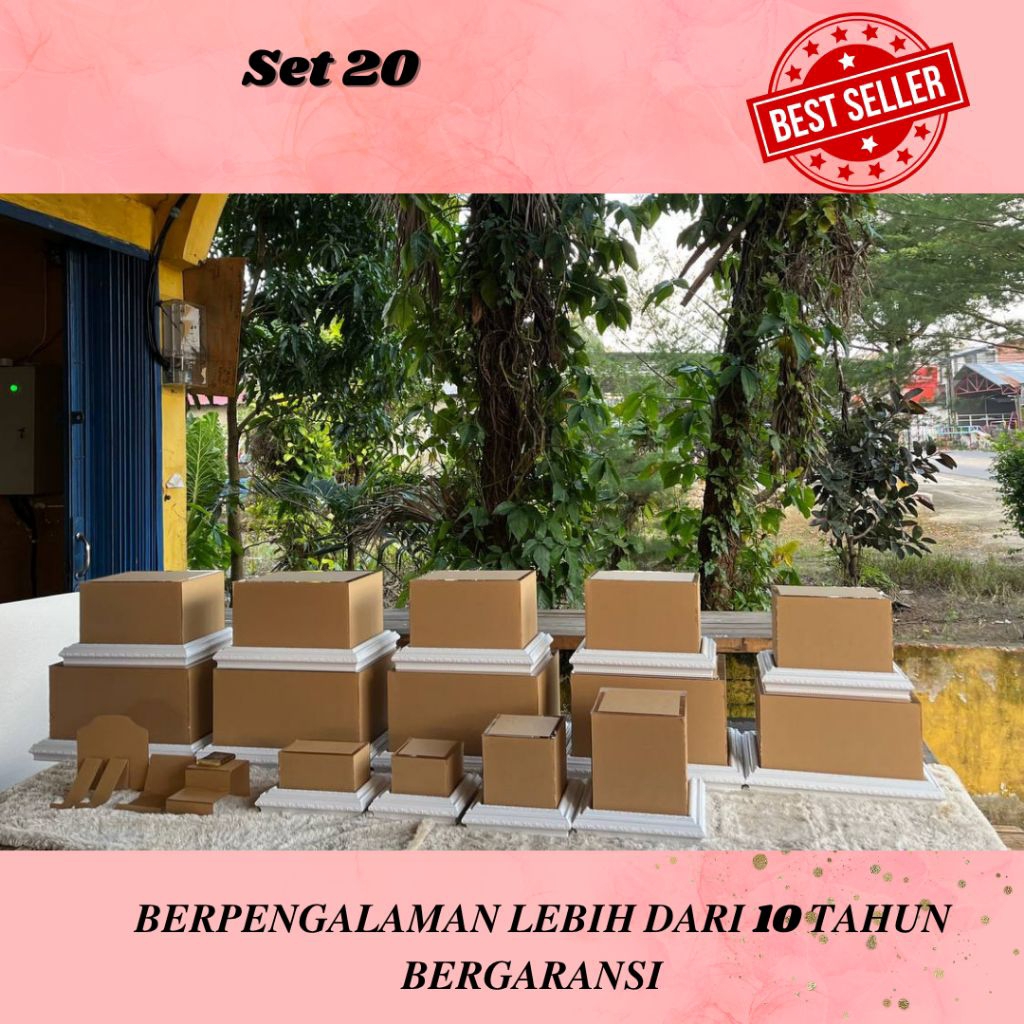 BOX HANTARAN FIBER 4 CM DOUBLE FRAME | BOX HANTARAN AKRILIK | BOX HANTARAN PERNIKAHAN TERLARIS